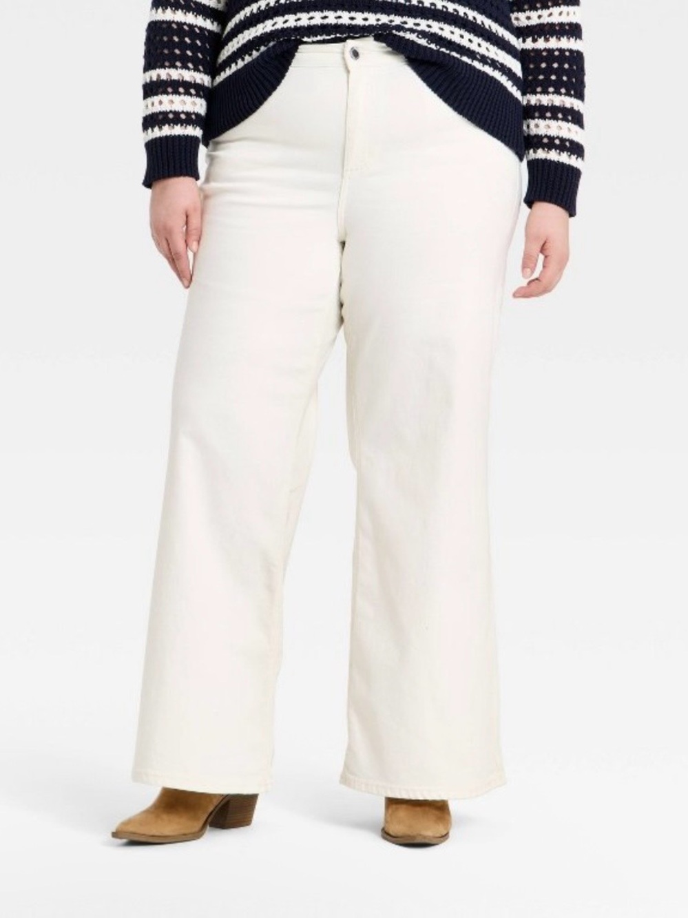 White High-Rise Wide-Leg Universal Thread Jeans